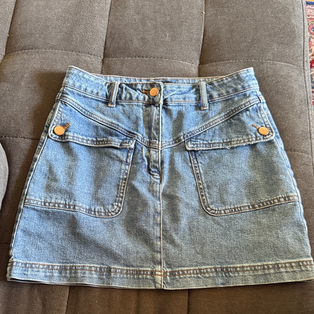 House of Harlow 1960 Denim Mini Skirt